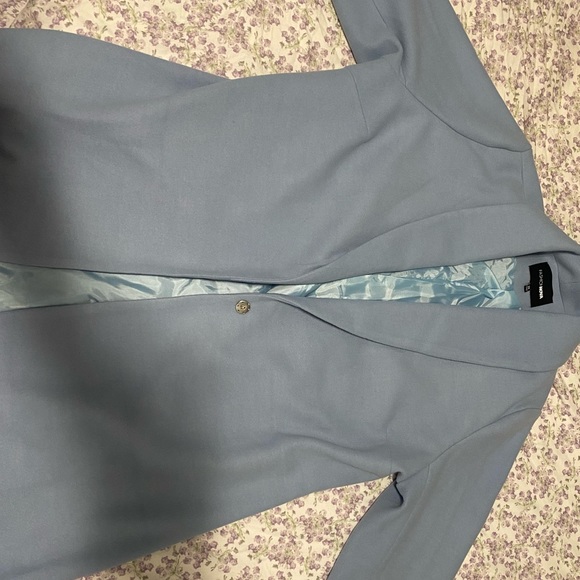 NEVER BEEN WORN Dusty Blue Coat from Fashion Nova! - Picture 3 of 3